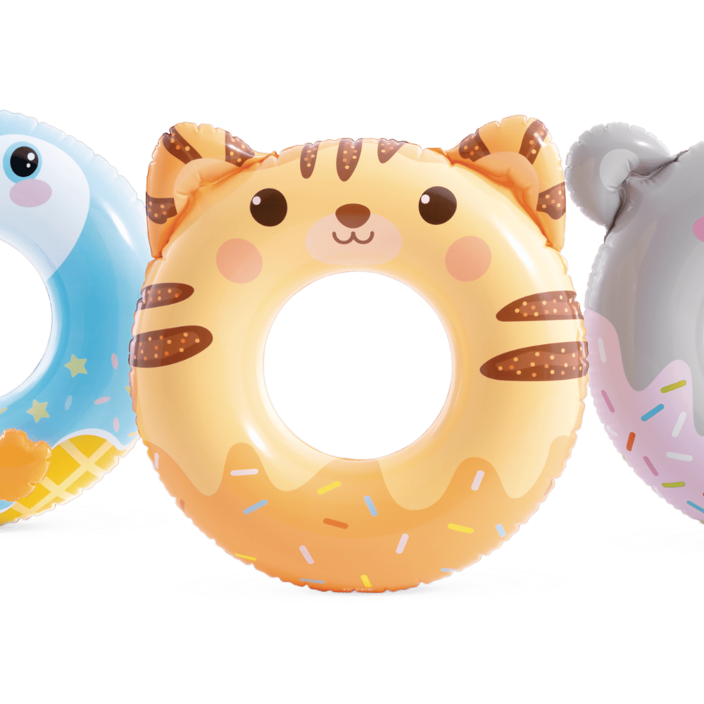 Flotador Inflable Redondo Intex Tigre 76 cm Cute Animal-6
