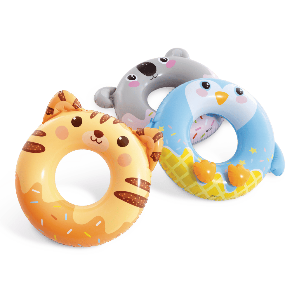 Flotador Inflable Redondo Intex Tigre 76 cm Cute Animal-7