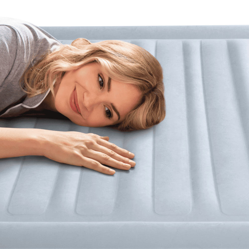 Colchón Inflable Eléctrico Intex 2 Plazas 152x203x46 Cm Respaldo Queen Plush Headboard-9