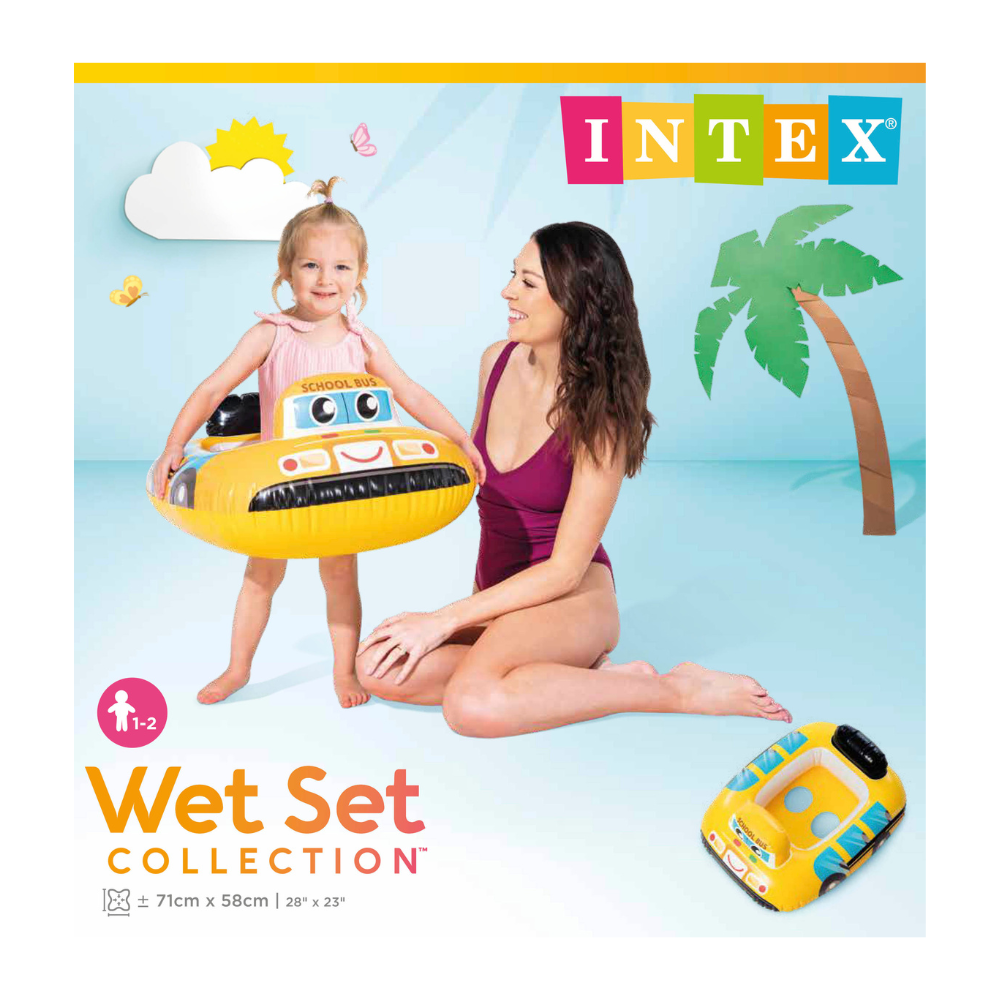 Flotador Inflable Bebé Intex Bus Escolar Capacidad 15 Kg Kiddie Float-8