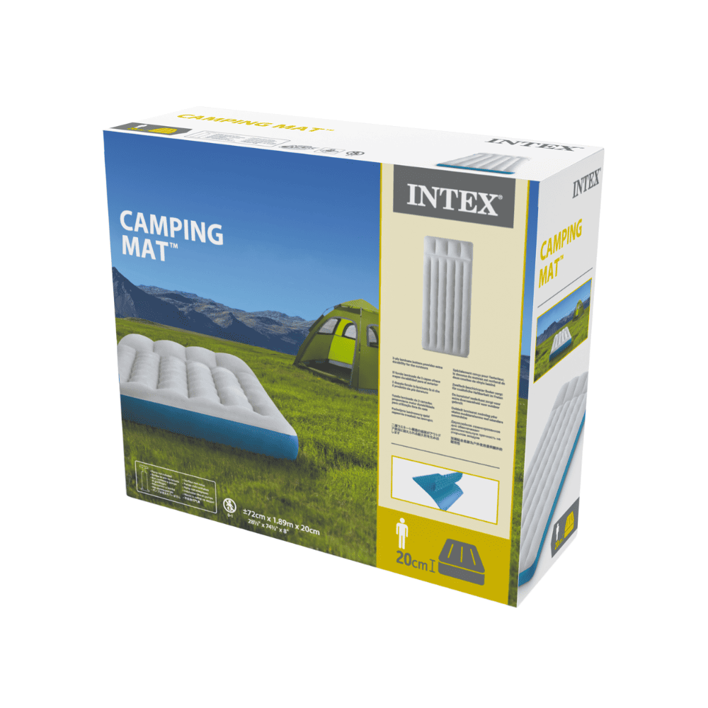 Colchón Inflable Para Acampar Intex  72x189x20 Cm Camping Mat-3
