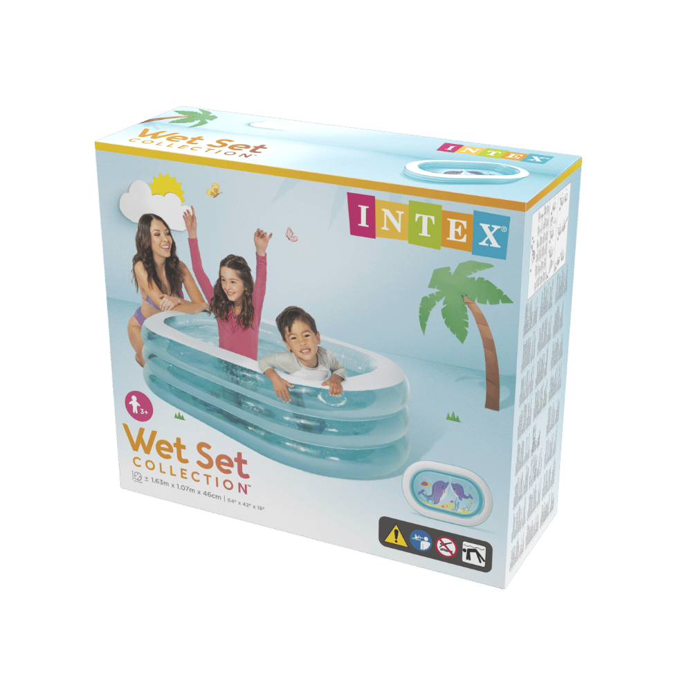 Piscina Inflable Intex Amigos 163x107x46cm-7