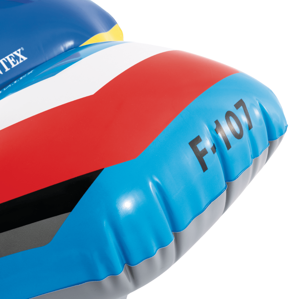 Flotador Inflable Intex Avion con Pistola de Agua 117x104 Cm Jet Fighter Ride On Azul-5