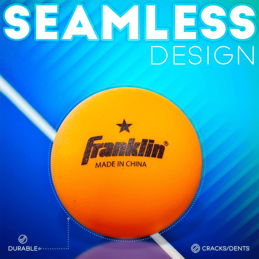 Pelotas de Tenis de Mesa Franklin Sports 40mm 1 Estrella Naranja Pack 6-1
