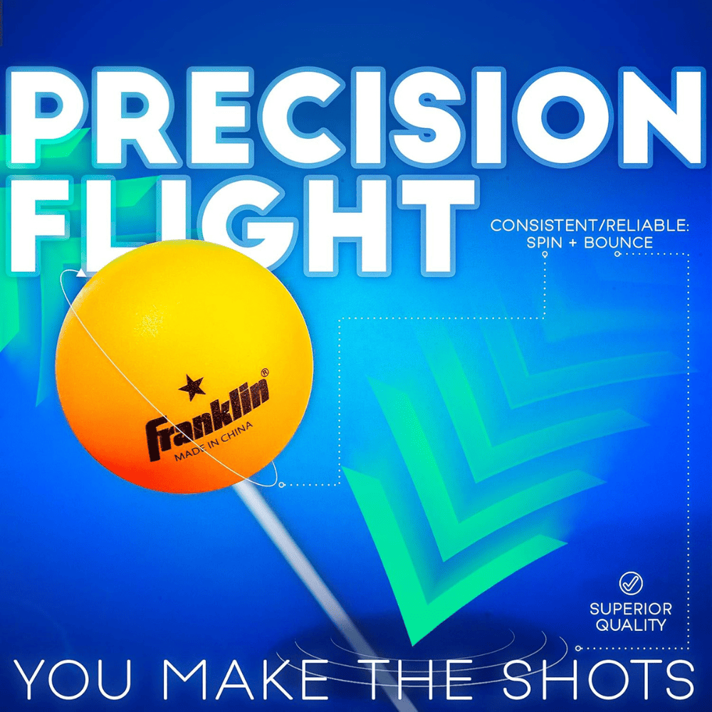 Pelotas de Tenis de Mesa Franklin Sports 40mm 1 Estrella Naranja Pack 6-2