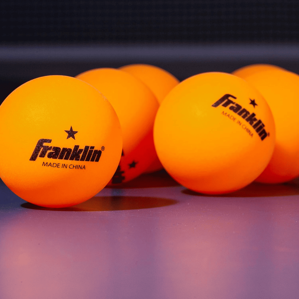 Pelotas de Tenis de Mesa Franklin Sports 40mm 1 Estrella Naranja Pack 6-7