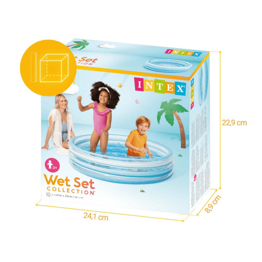 Piscina Inflable Intex Blue Bliss Splash 147x33 Cm-4
