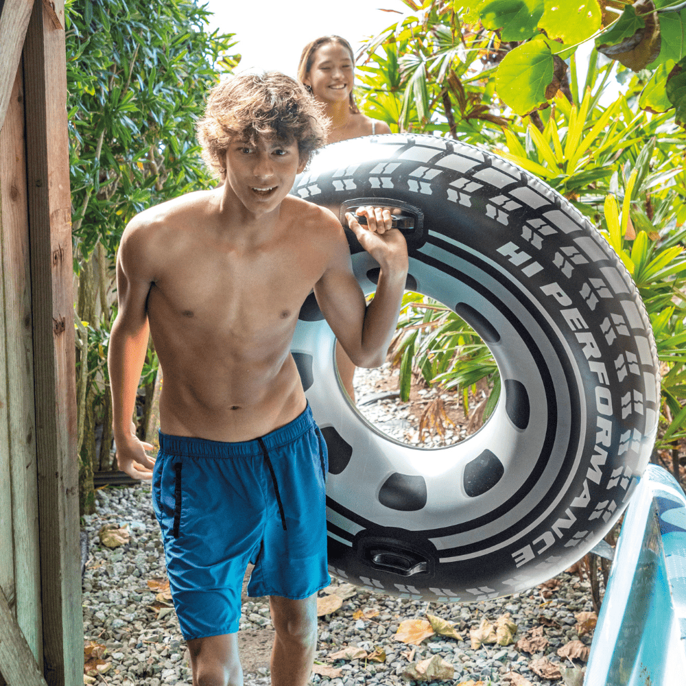 Flotador Inflable Redondo Intex con Sujetadores 114 Cm Monster Truck Tube-6