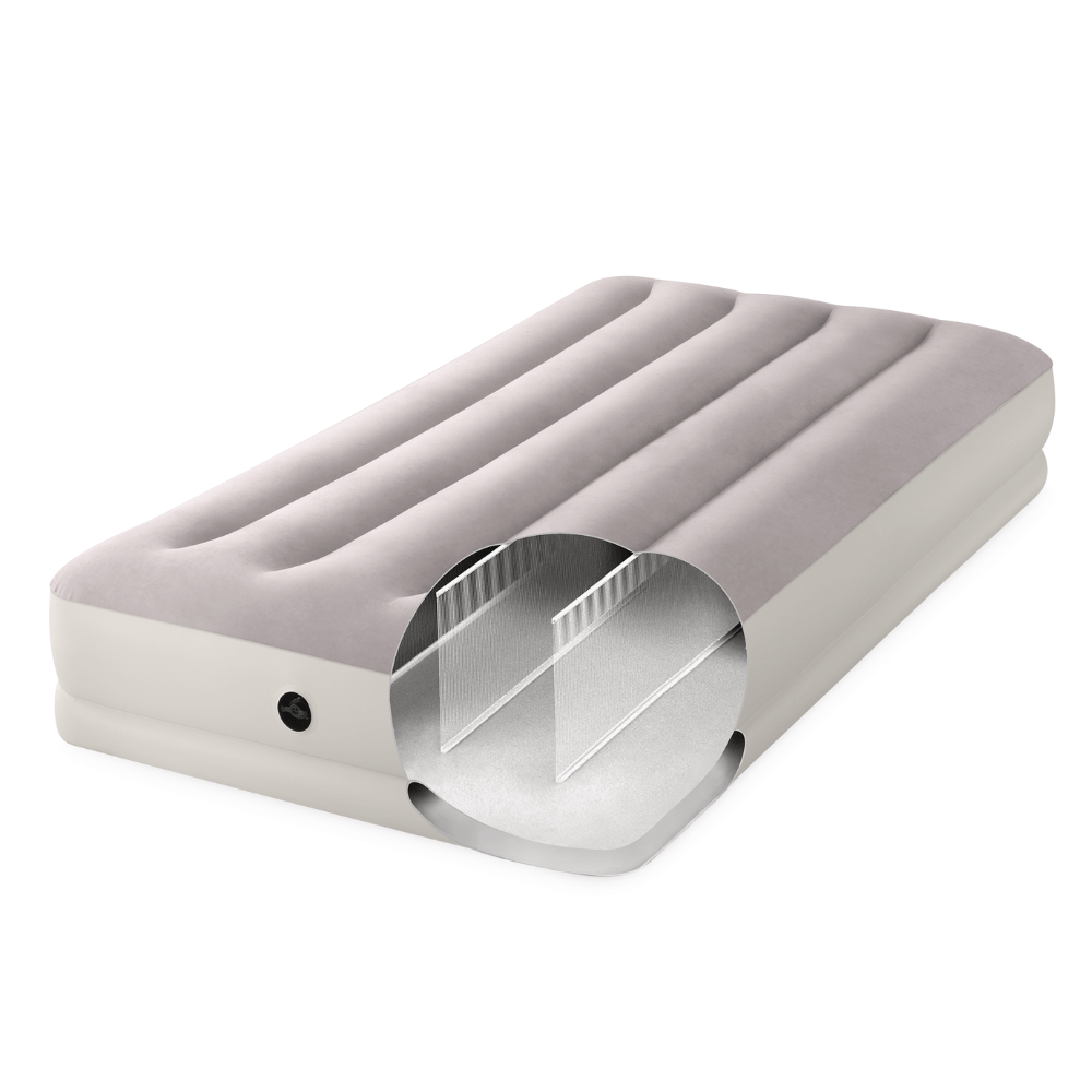 Colchón Inflable Intex 1.5 Plazas 99x191x30 Cm Prestige Mid-Rise + Inflador USB150-4