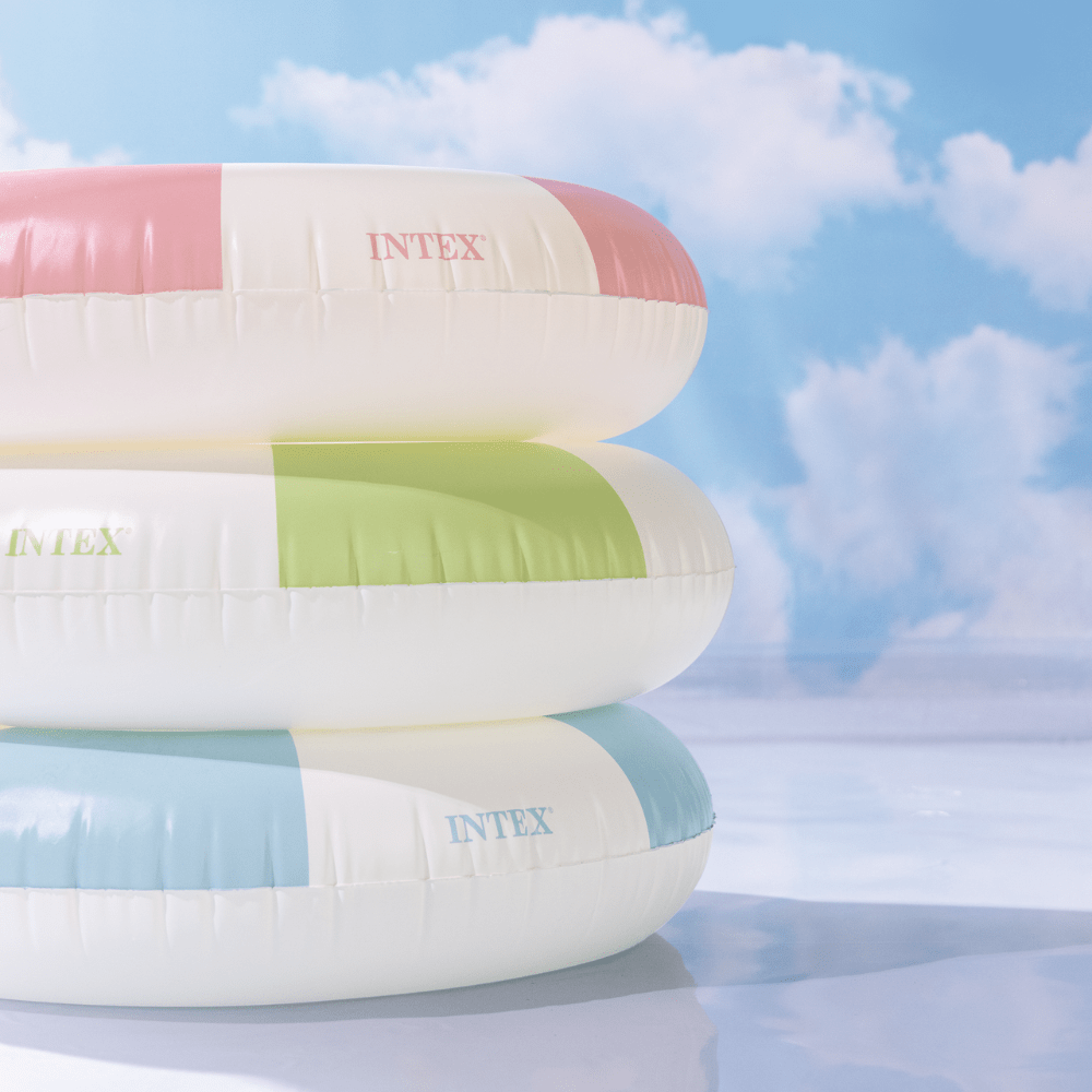 Flotador Inflable Redondo Intex 91 Cm Coastal Cabana Tube Rosado-6