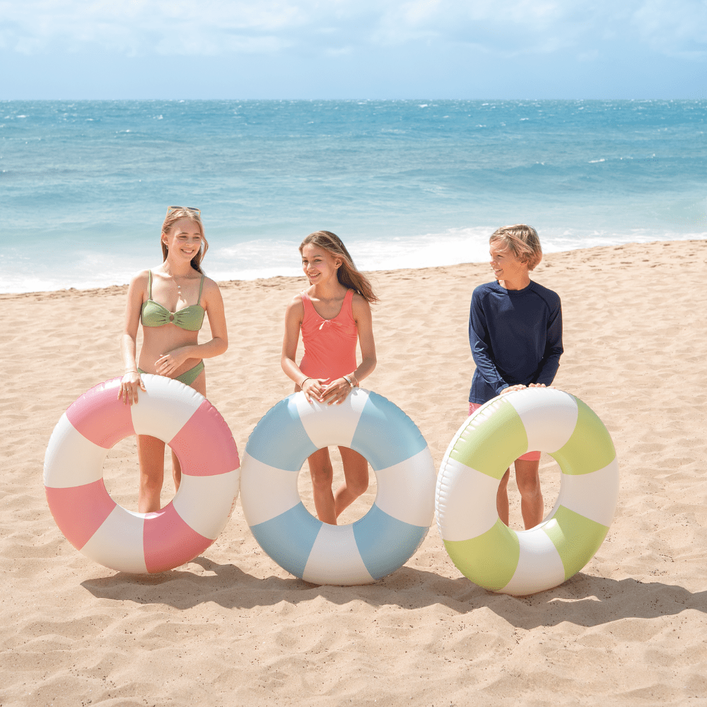 Flotador Inflable Redondo Intex 91 Cm Coastal Cabana Tube Rosado-7