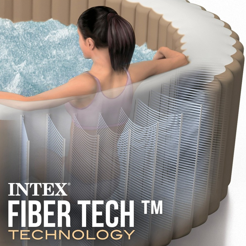 Spa Hot Tub Inflable Intex Bubble Massa6 Personas-5