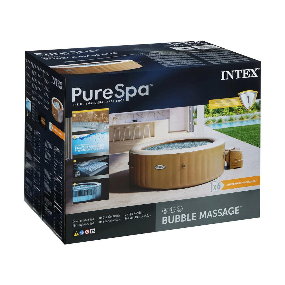 Spa Hot Tub Inflable Intex Bubble Massa6 Personas-8