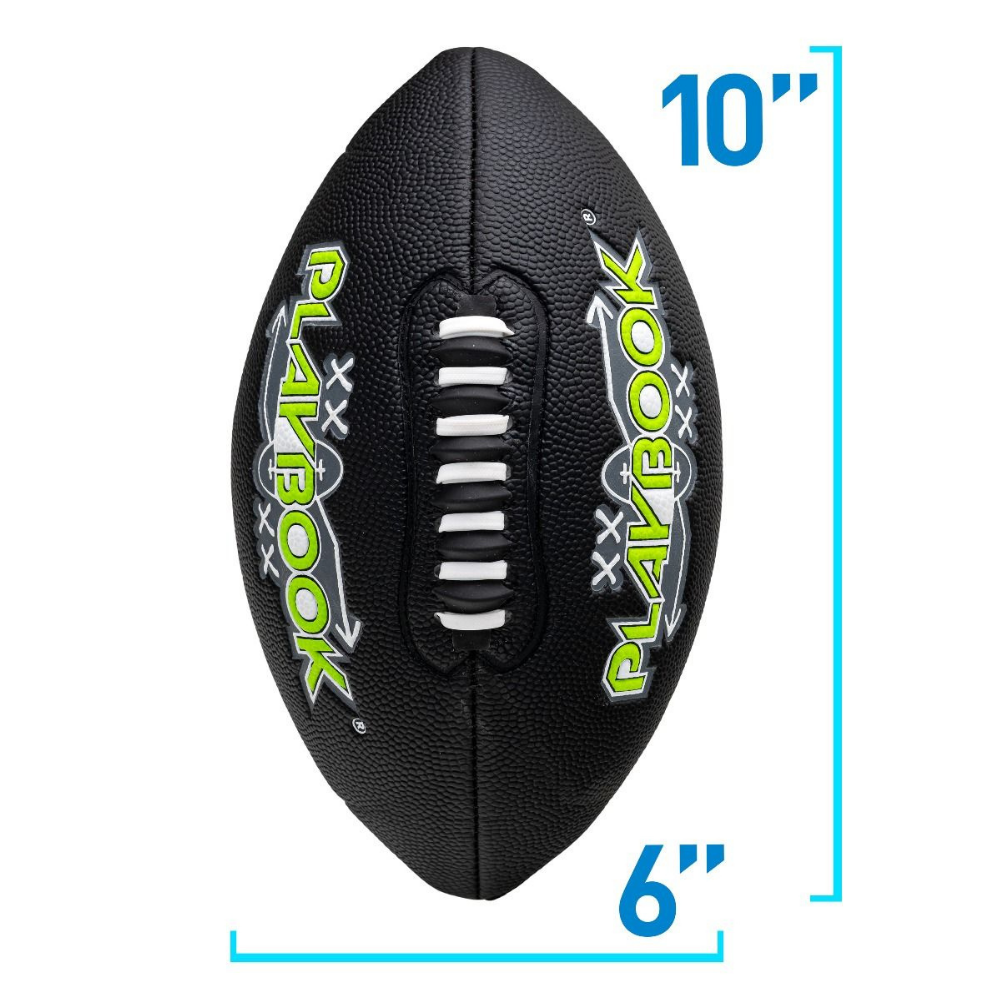 Balón Fútbol Americano Franklin Sports Playbook Negro Tamaño Junior-1