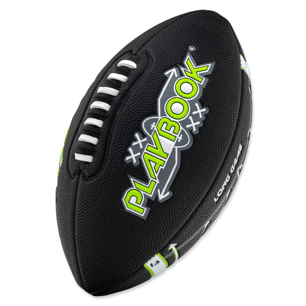 Balón Fútbol Americano Franklin Sports Playbook Negro Tamaño Junior-0