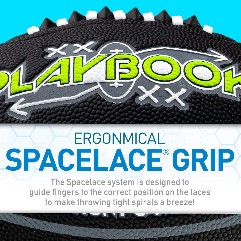 Balón Fútbol Americano Franklin Sports Playbook Negro Tamaño Junior-4