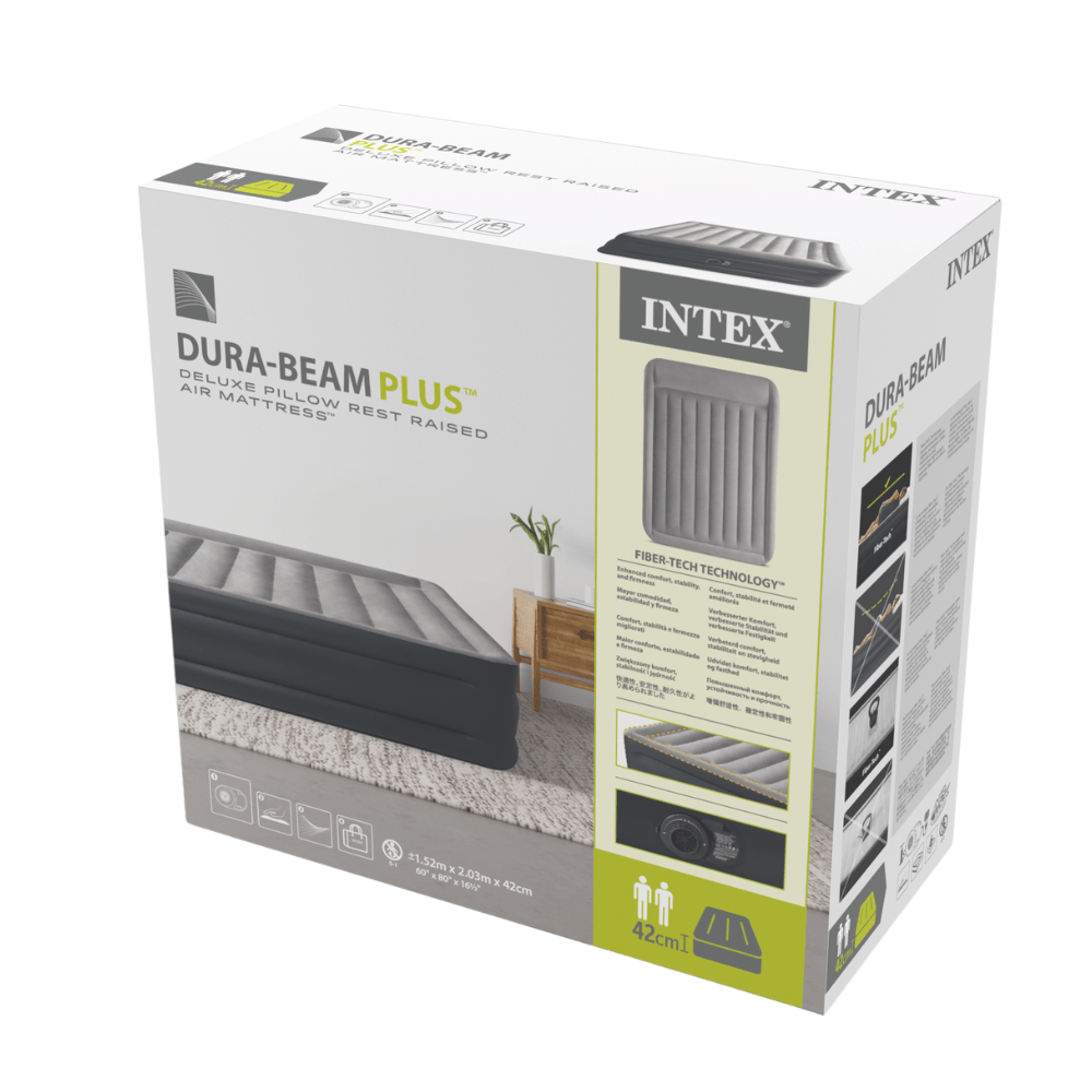 Colchón Inflable Eléctrico 2 Plazas 152x203x42 Cm-8