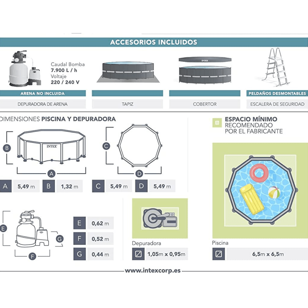 Piscina Estructural Ultra XTR Frame Set 549x132 Cm-9