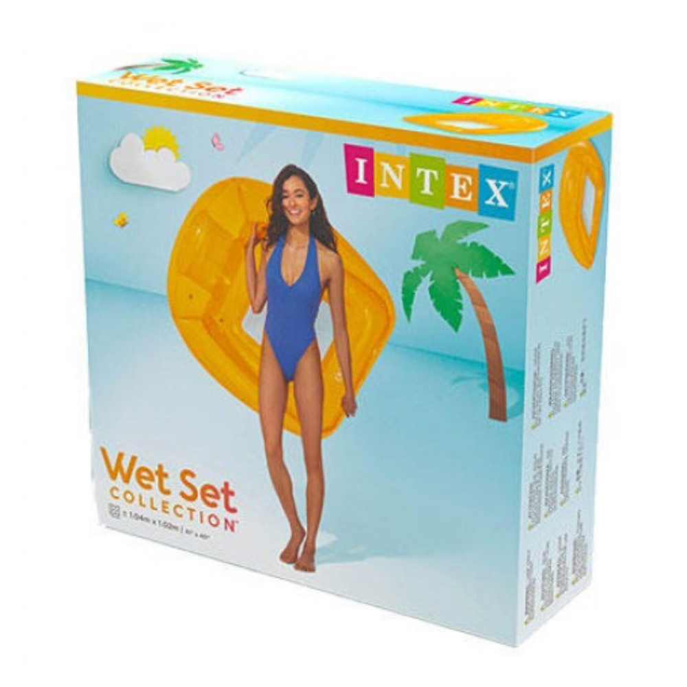 Asiento Flotante Inflable Intex 104 x 102 Cm Transparent-4