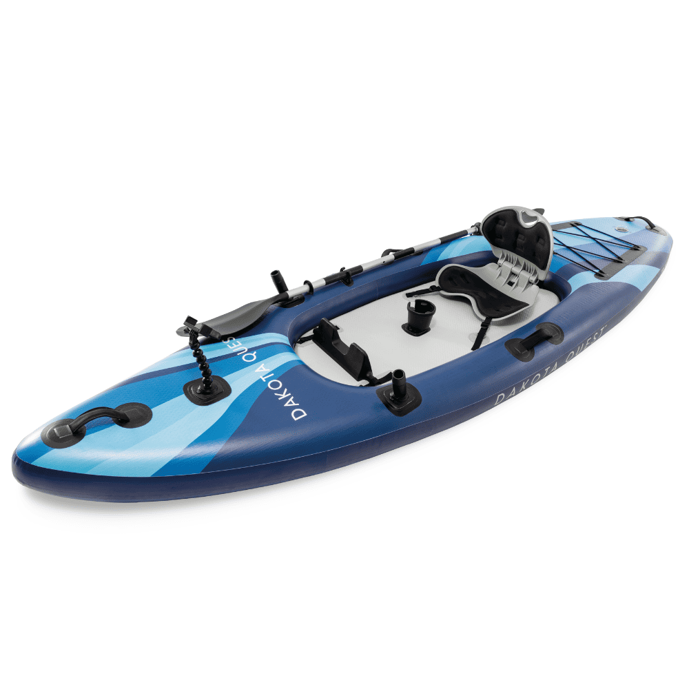 Kayak Inflable Intex Dakota Quest Capacidad 1 Persona + Remos + Inflador Sit-on-top-5