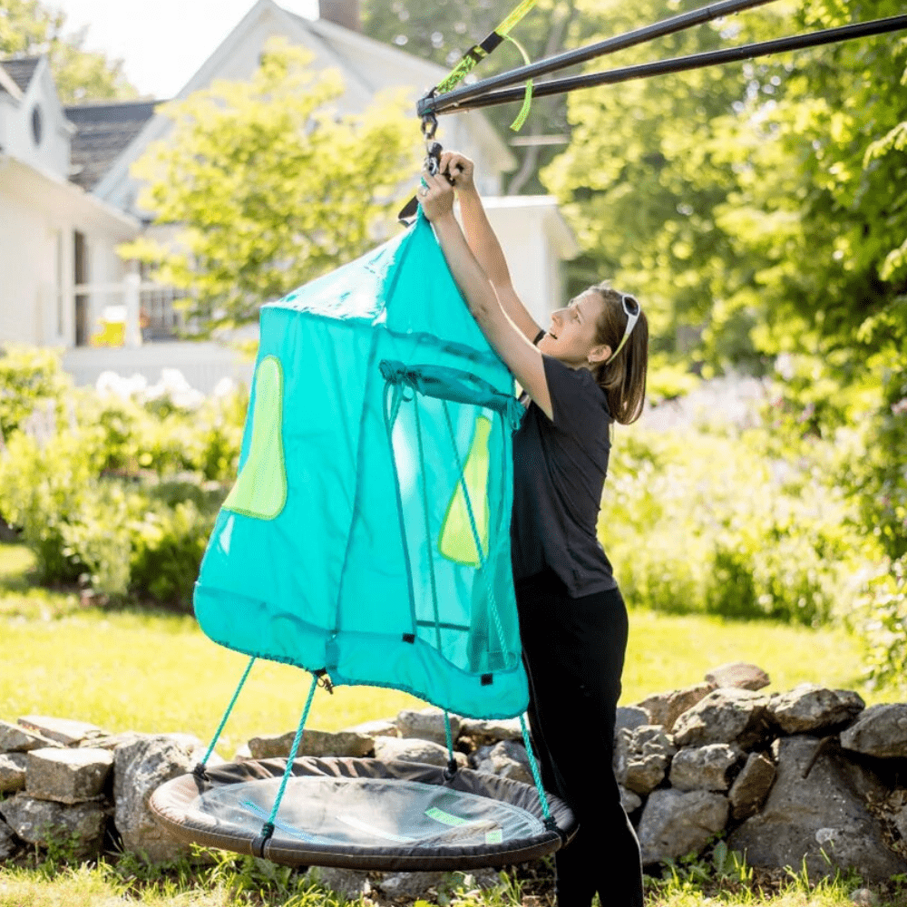 Casa Columpio Slackers Swing House Teal-6