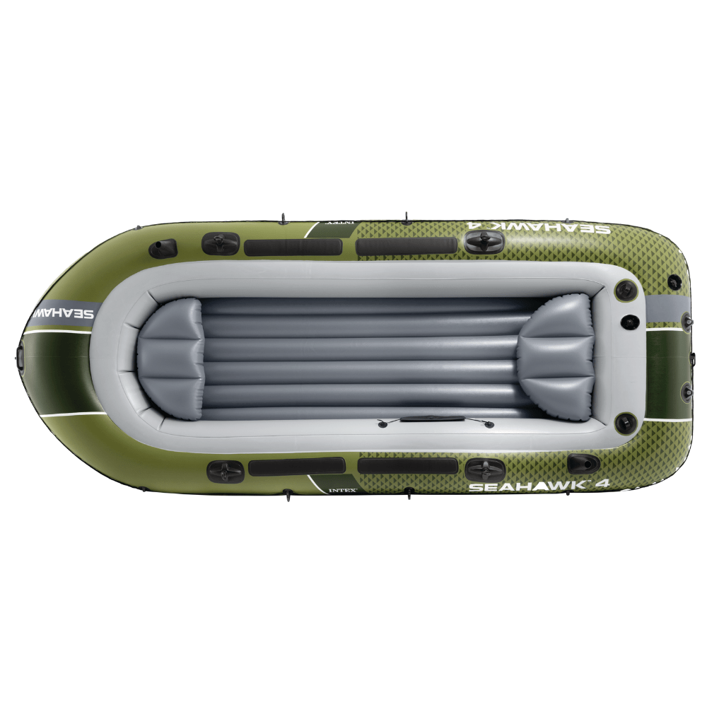 Bote Inflable Intex Seahawk 4 Set Capacidad 480 Kg + Remos + Inflador-2