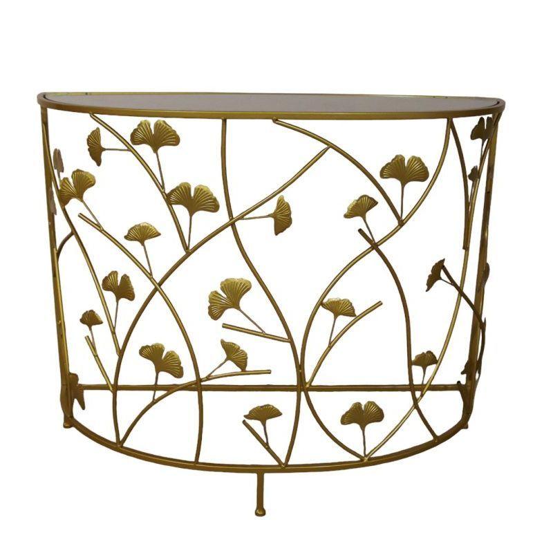 Elegante Set de Arrimo Metálico Decorativo con Diseño Floral-3