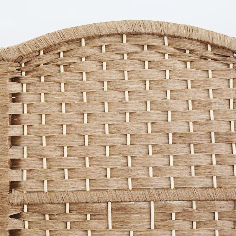 BIOMBO DIVISOR DE AMBIENTES BAMBÚ 4 PANELES BEIGE-2