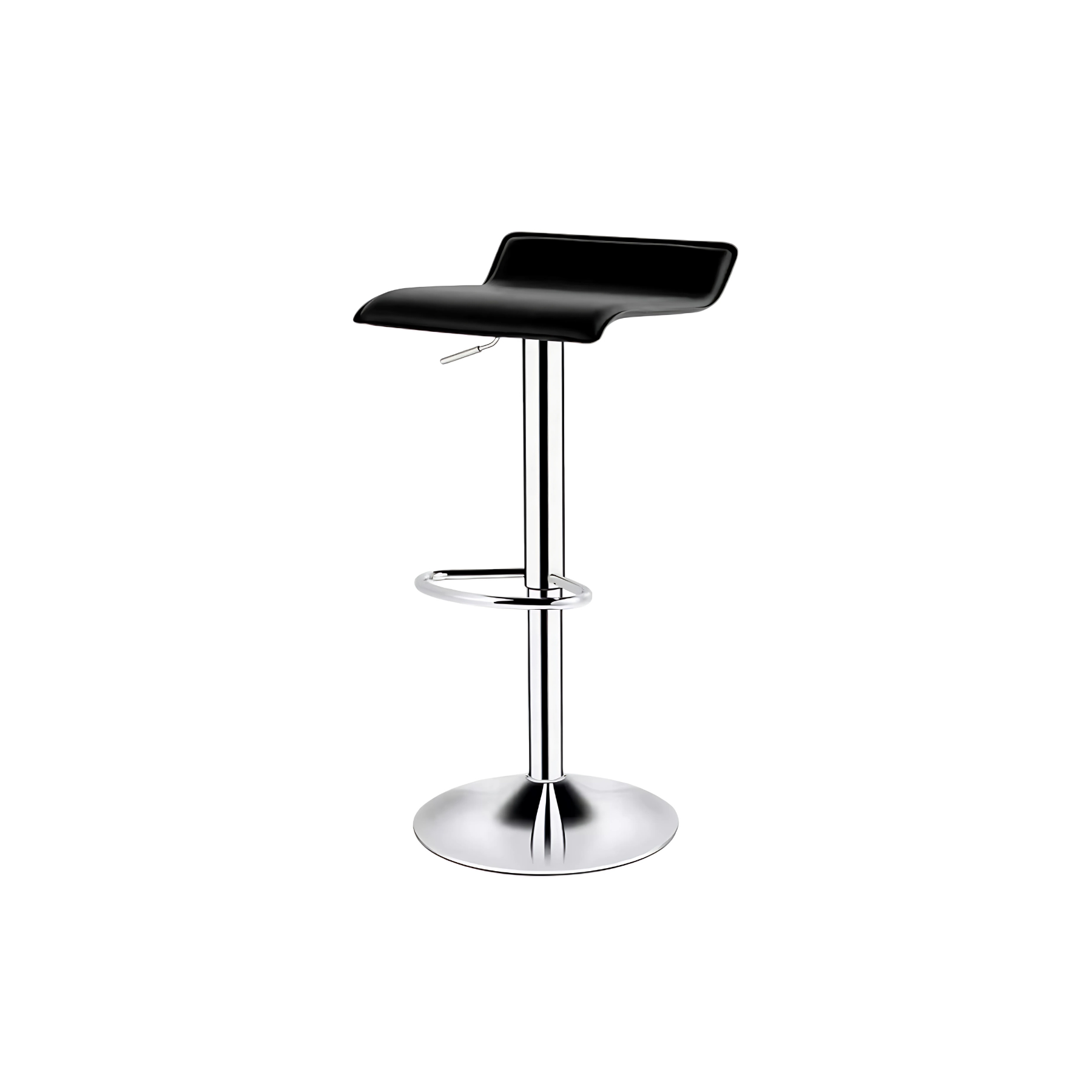 SILLA BAR AJUSTABLE CON REPOSAPIES NEGRO-2