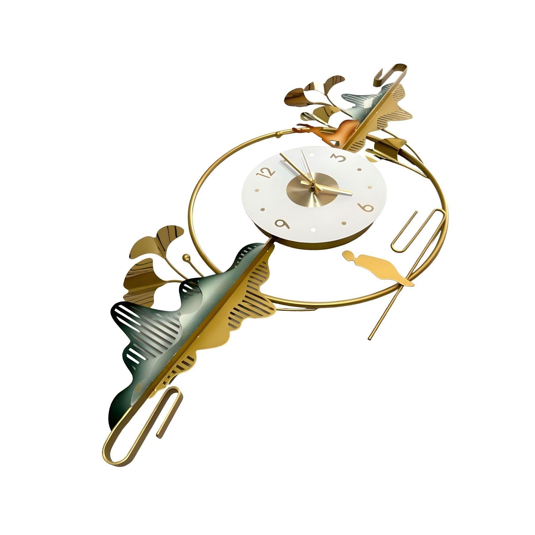 Reloj de Muro Diseño Atardecer con Venado Metálico-2