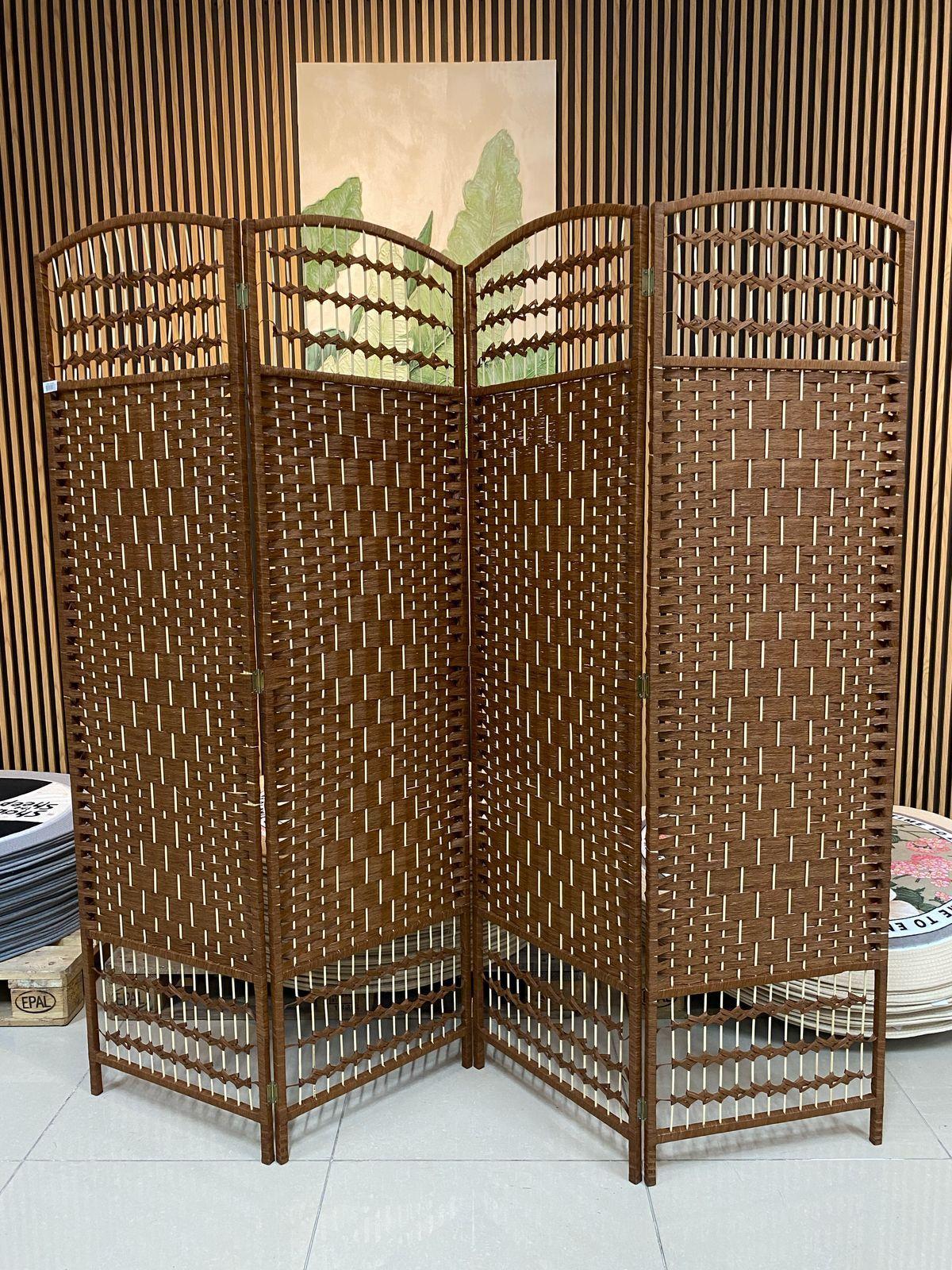 Biombo Separador de Ambientes 180cmx200cm 4 Paneles con Abertura superior-2