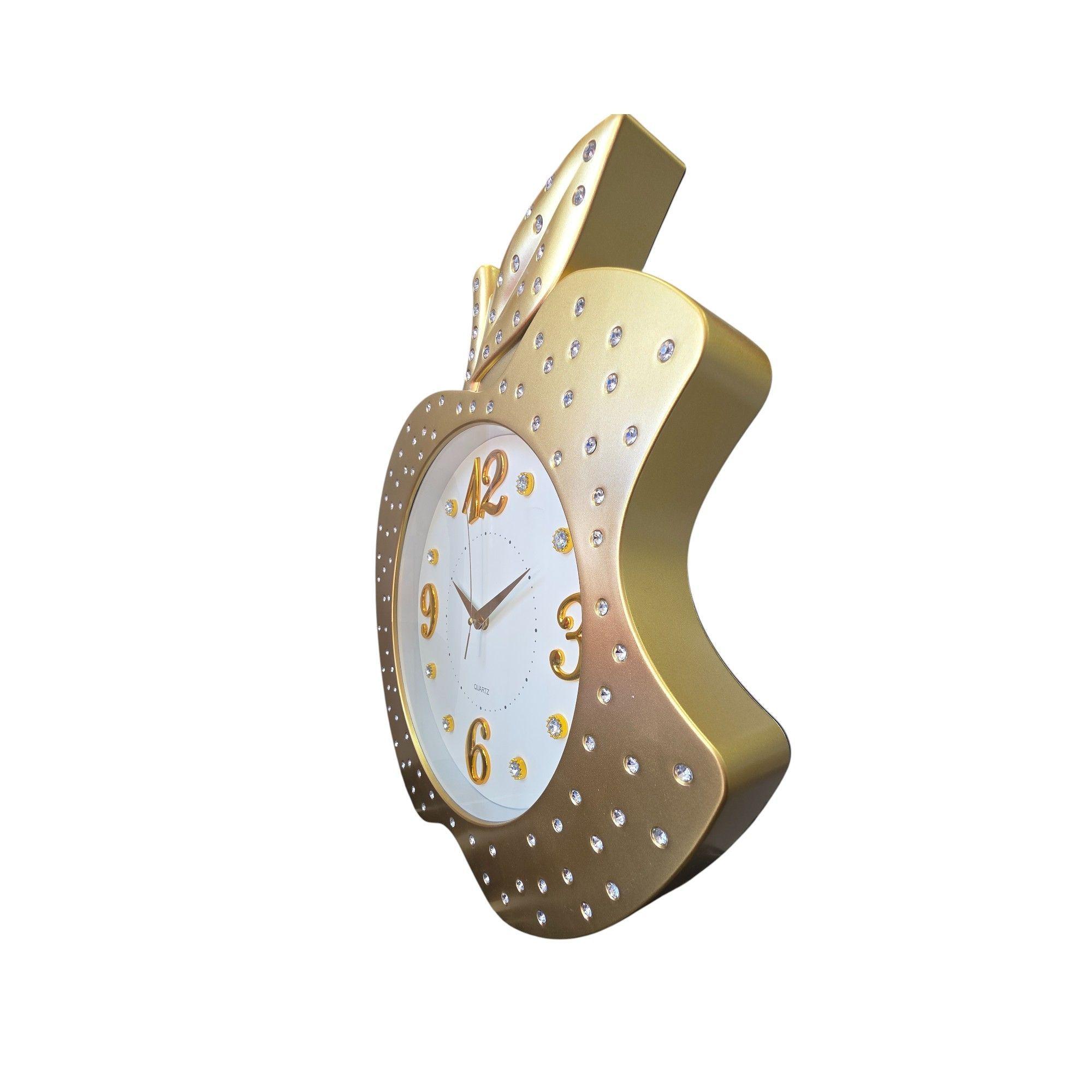 RELOJ MANZANA PARA PARED-2