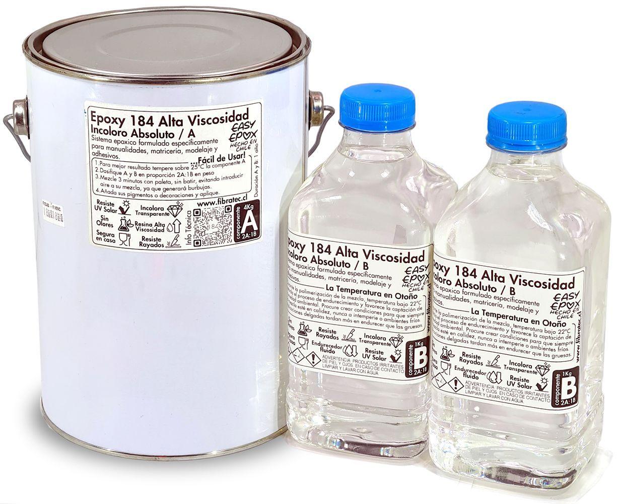 Resina Epoxica Alta Viscosidad 6 Kg Transparente Incolora-1