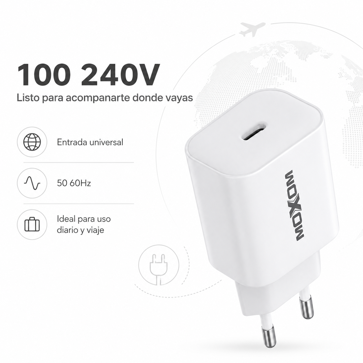 Cargador R pido Moxom MX T128 20W USB C Power Delivery-4