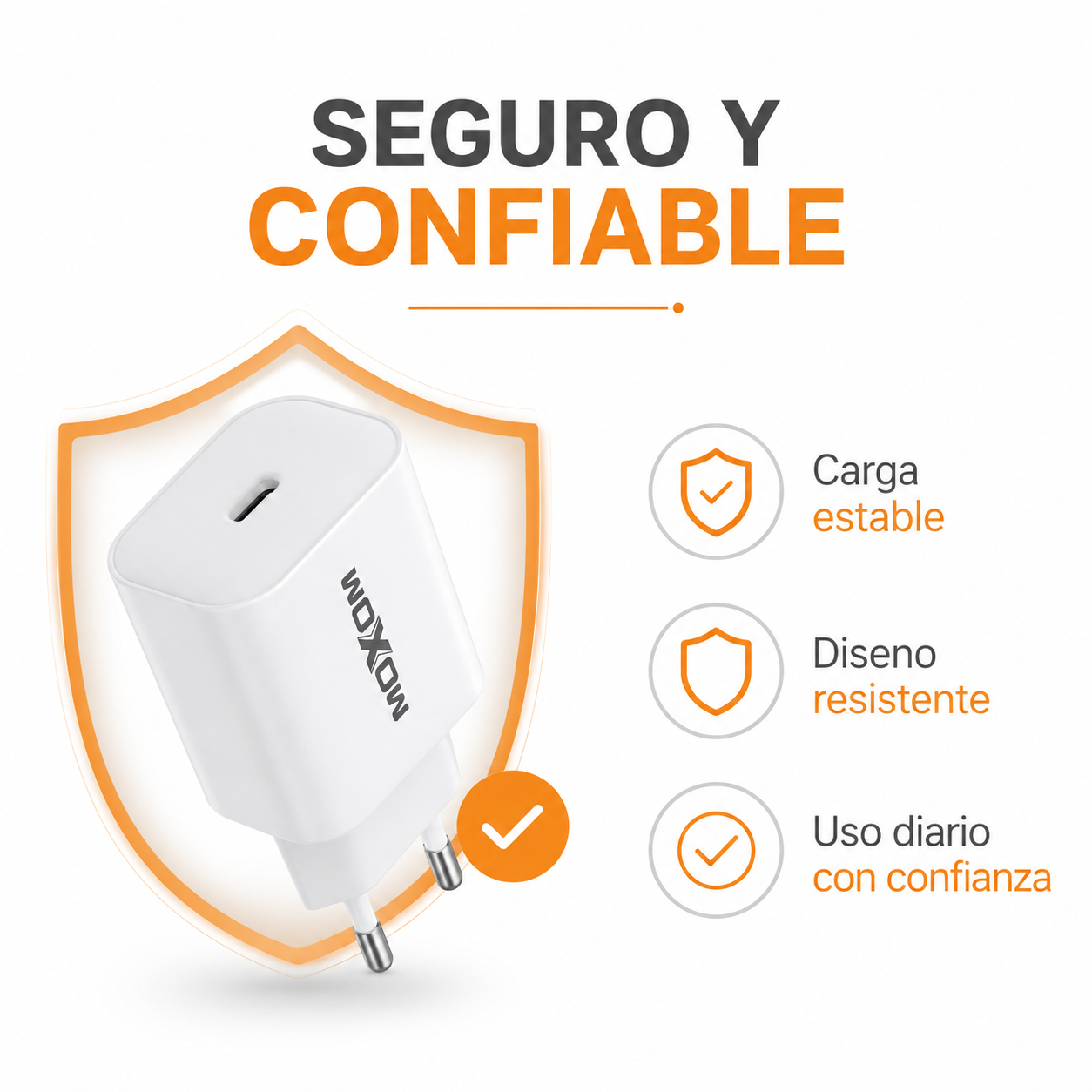Cargador R pido Moxom MX T128 20W USB C Power Delivery-5