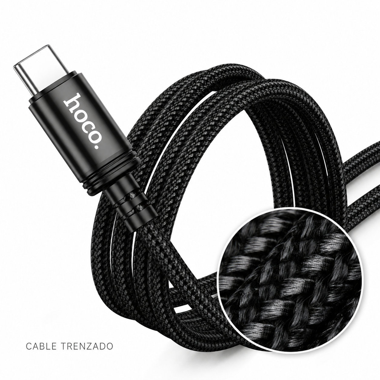 Cable USB C A USB C 60W Trenzado 2 Metros Hoco X89-3
