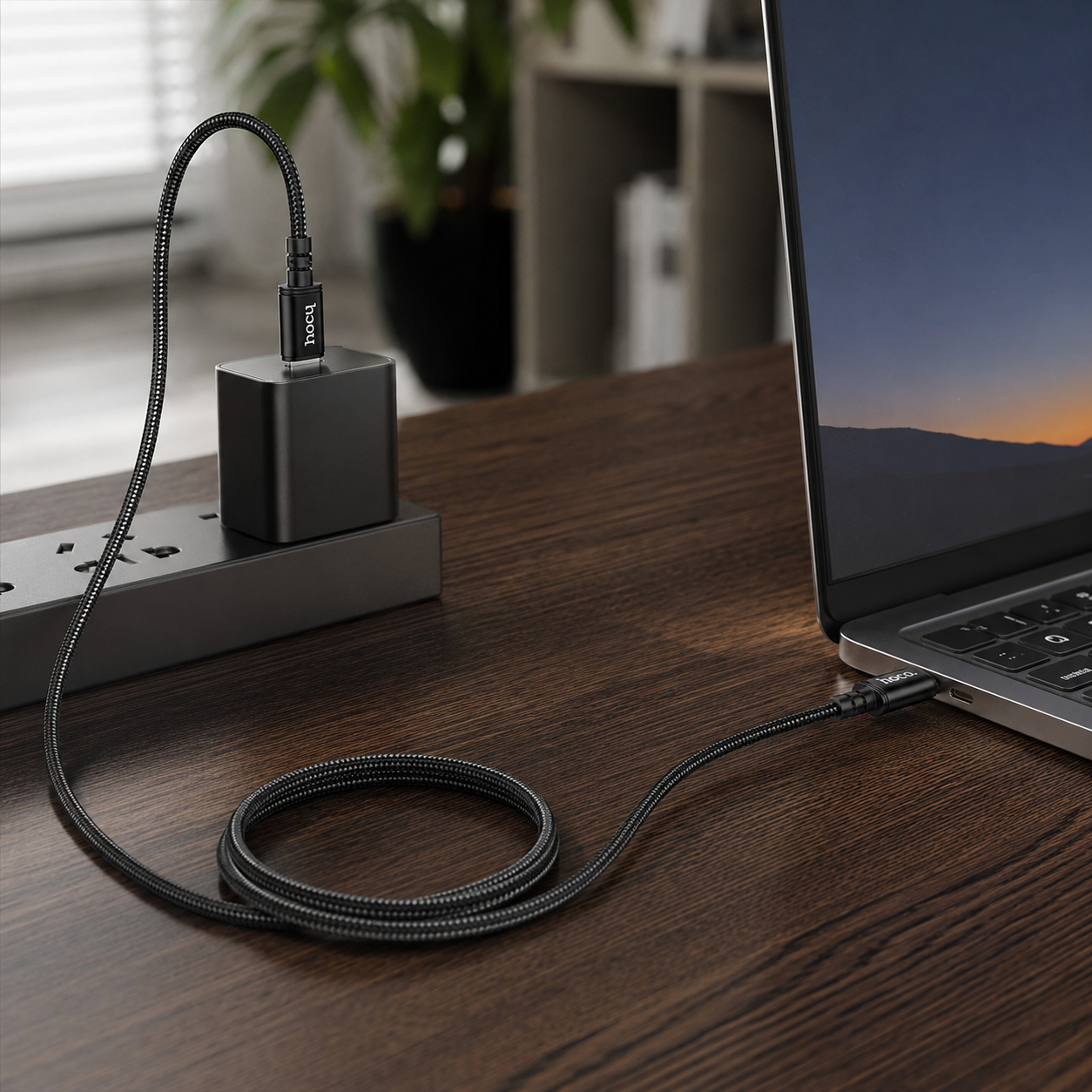 Cable USB C A USB C 60W Trenzado 2 Metros Hoco X89-8