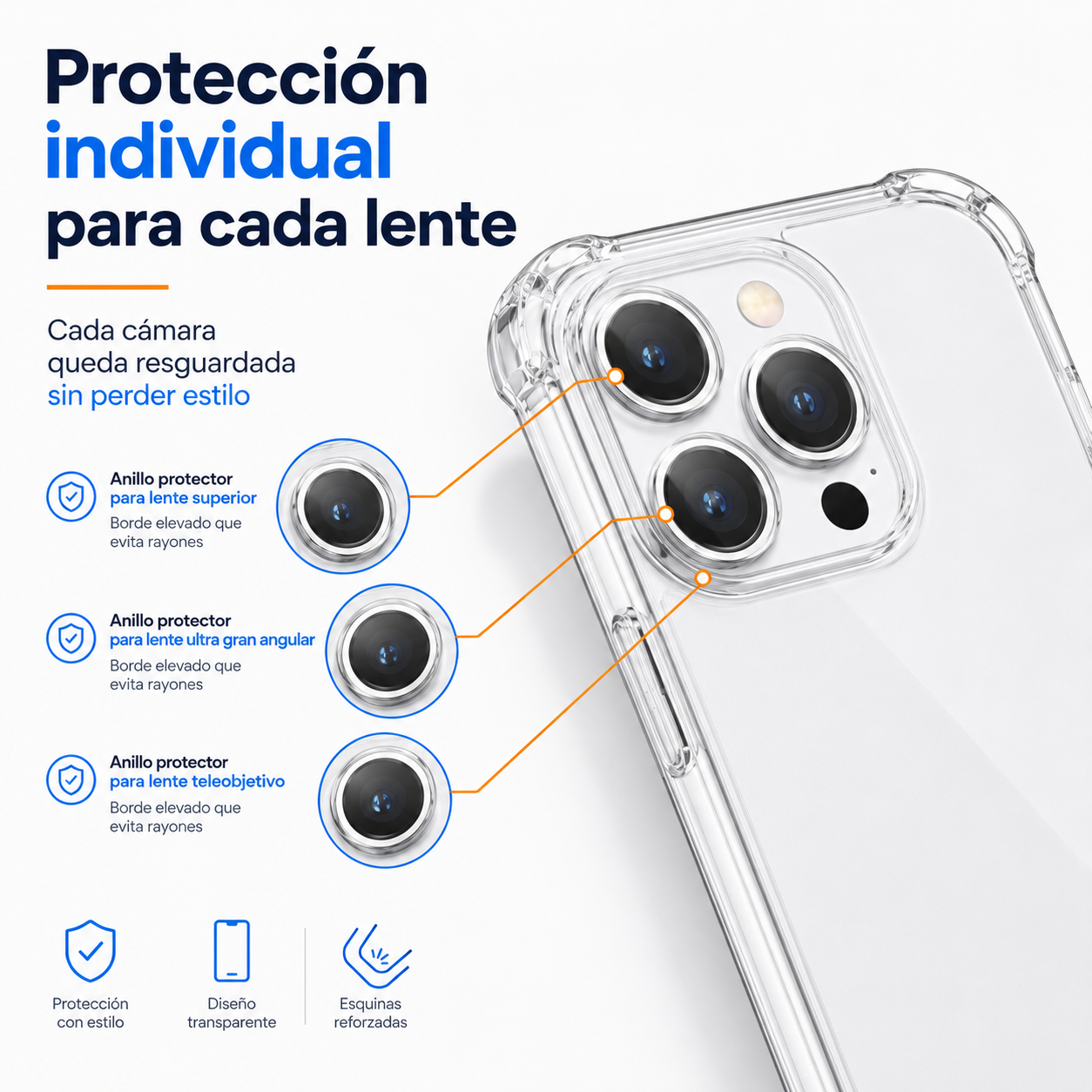 Carcasa Transparente Slim para iPhone 15 Pro-4