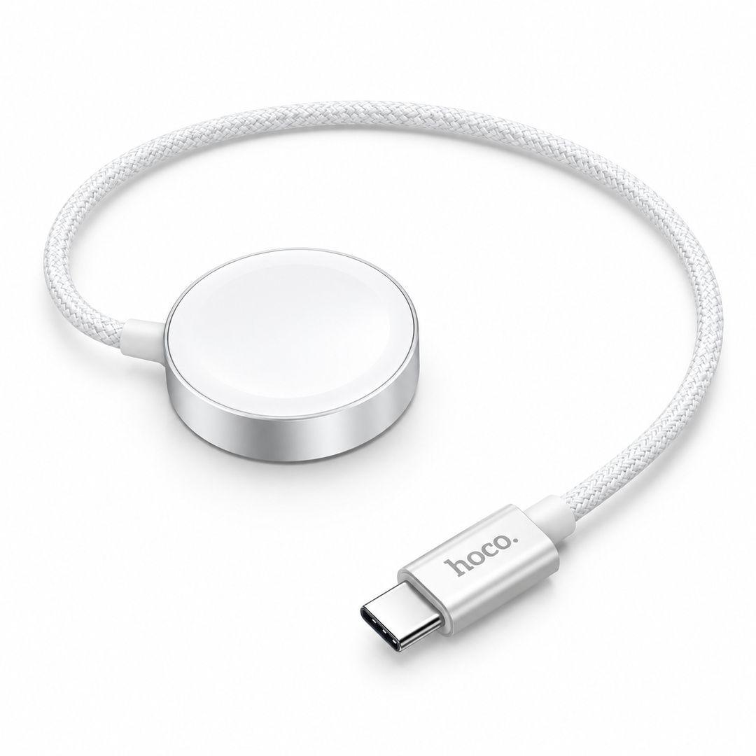 Cargador Inalambrico Hoco CW59 Apple Watch Samsung Watch USB C-0