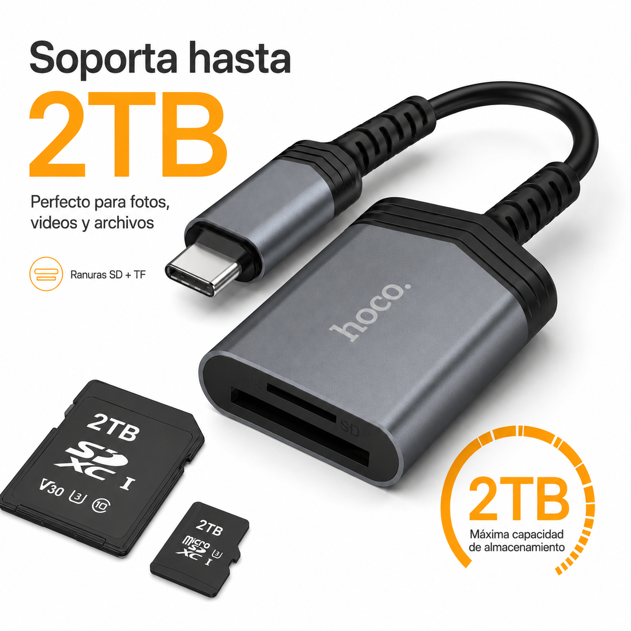 Adaptador USB C A SD Y Micro SD OTG Lector Tarjetas-4