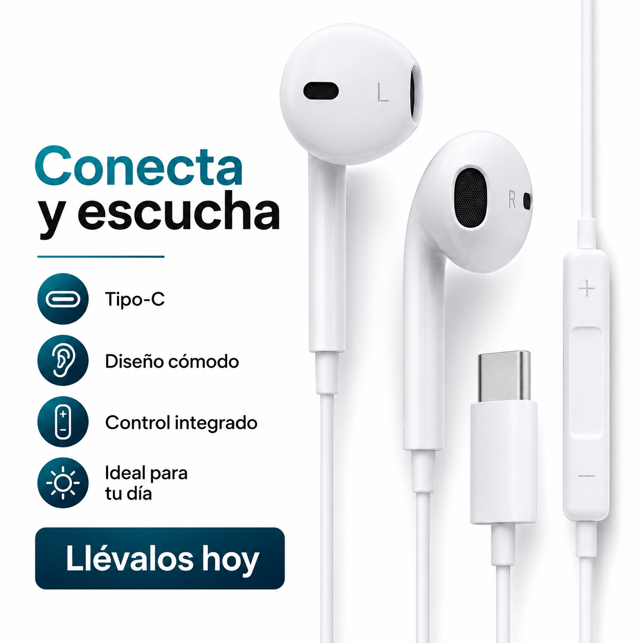 Aud fonos Tipo C Cable Micr fono Hd Sin Latencia-9