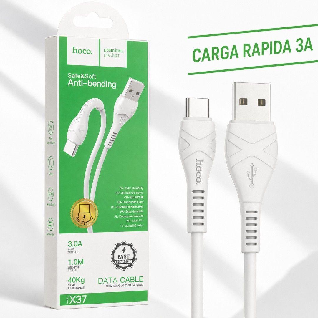 Cable USB A A Tipo C 3A 1 Metro Hoco X37-2