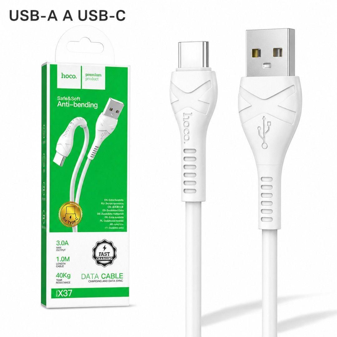 Cable USB A A Tipo C 3A 1 Metro Hoco X37-3