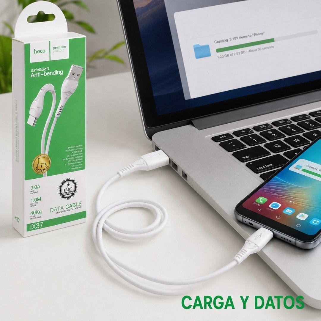 Cable USB A A Tipo C 3A 1 Metro Hoco X37-5