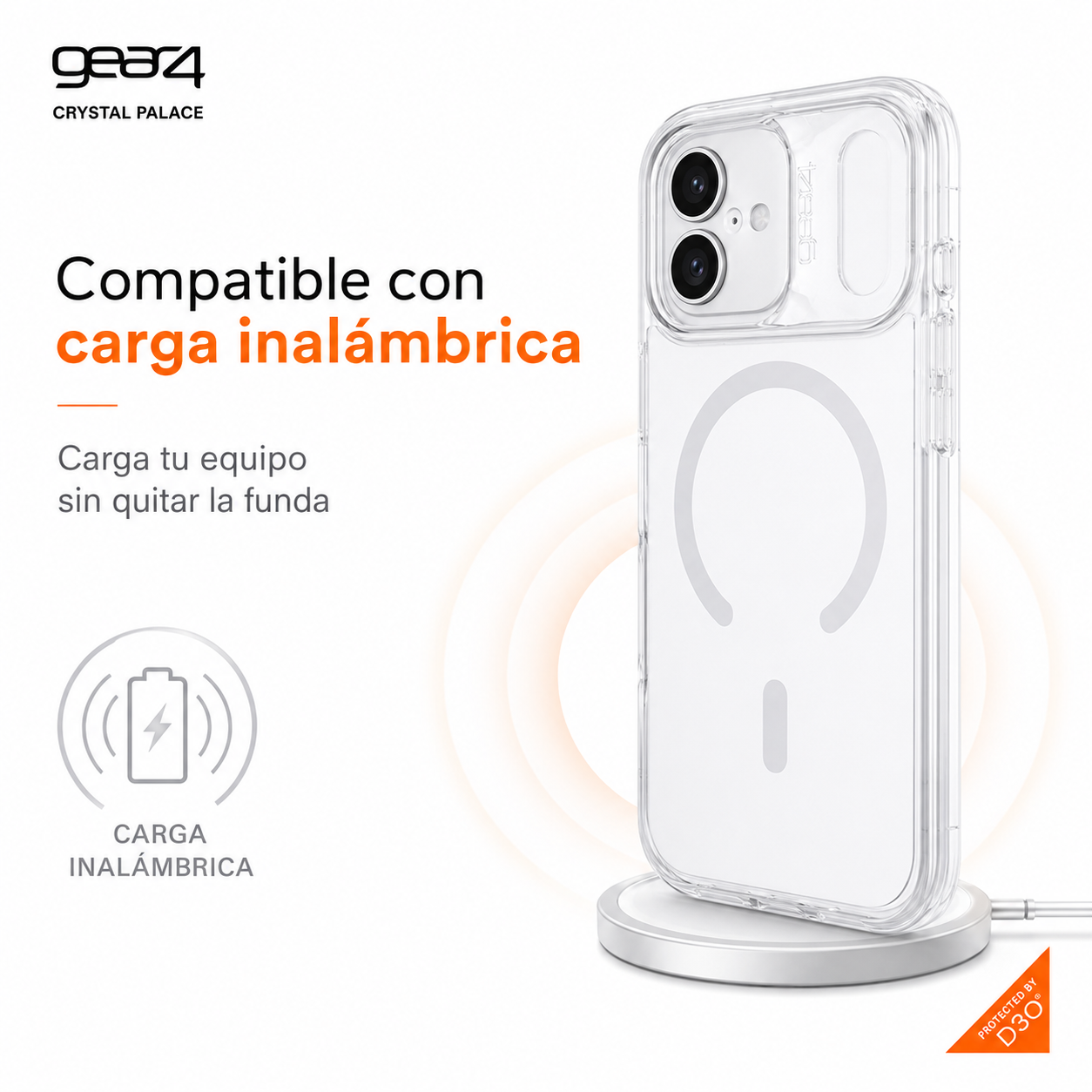 Carcasa Gear4 Crystal Palace Resistente Para Iphone 17 Pro-5