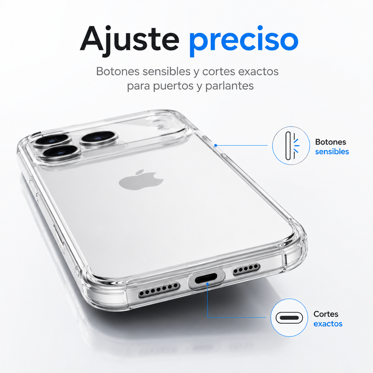 Carcasa Transparente Slim para iPhone 17 Pro Max-5