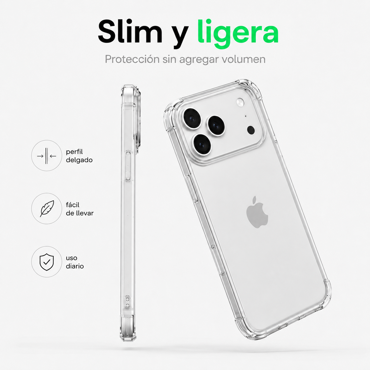 Carcasa Transparente Slim para iPhone 17 Pro Max-7