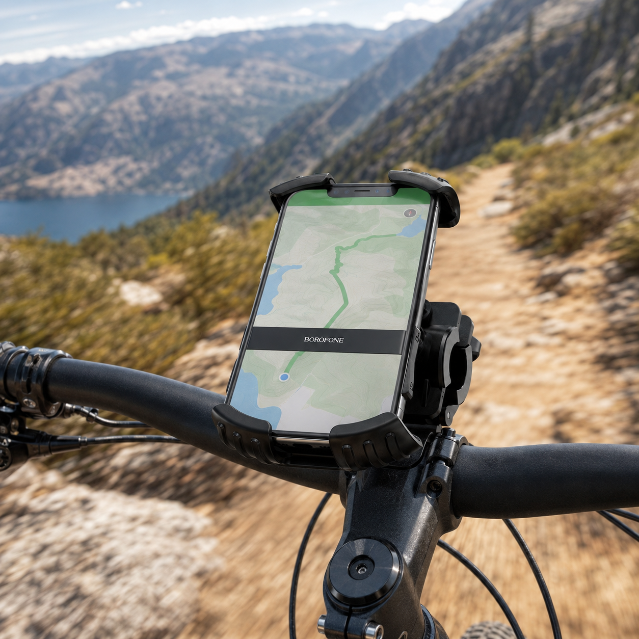Soporte Celular Borofone BH105 Compatible con Moto y Bicicleta 360-8