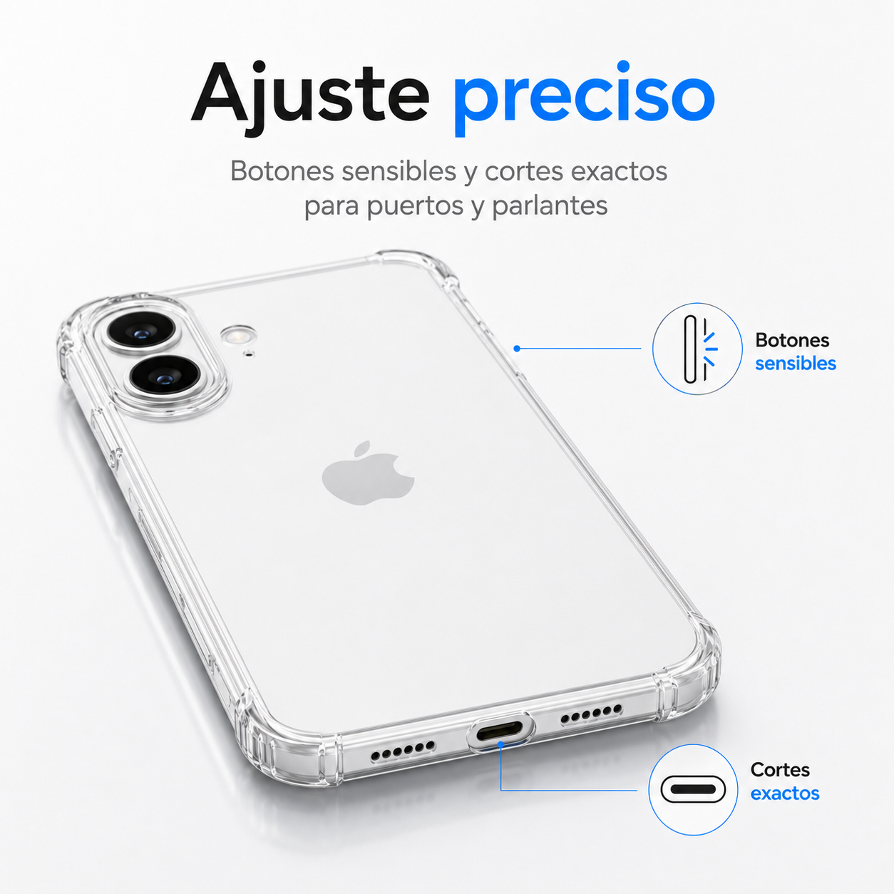 Carcasa Transparente Slim para iPhone 17-5