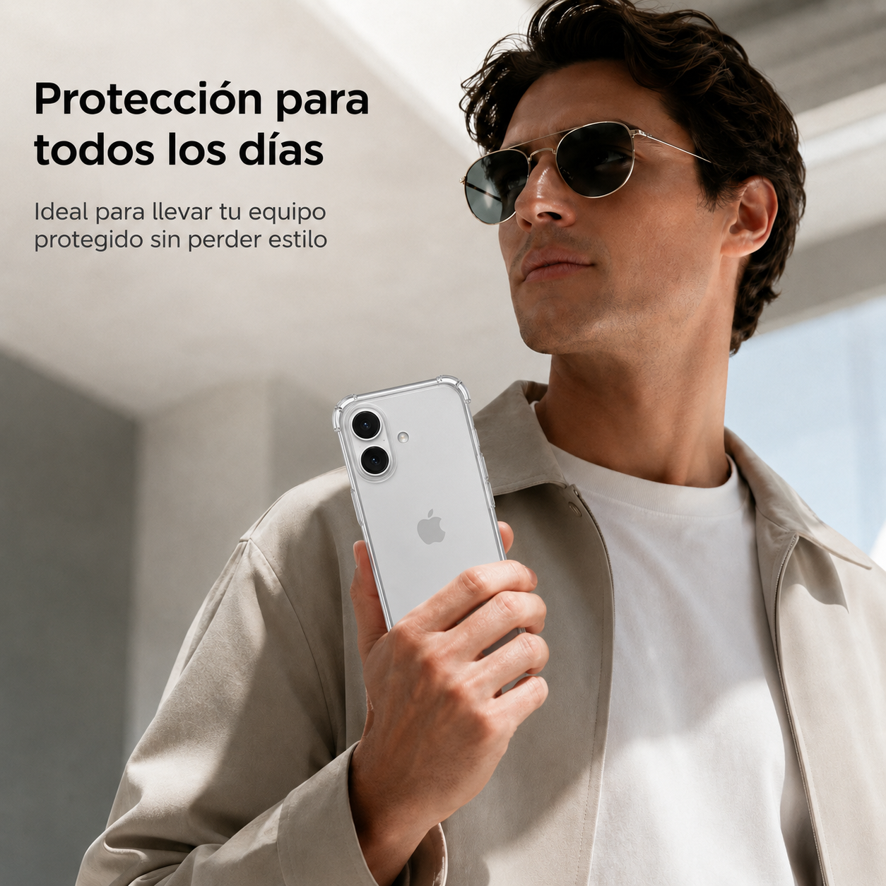 Carcasa Transparente Slim para iPhone 17-6